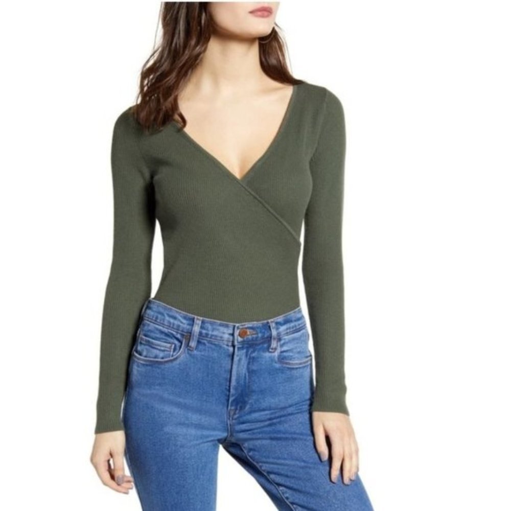 Leith Rib Wrap Sweater